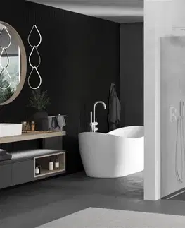 Sprchové dvere MEXEN/S - Kioto Sprchová zástena WALK-IN 90 x 40, transparent, biela 800-090-212-20-00-040