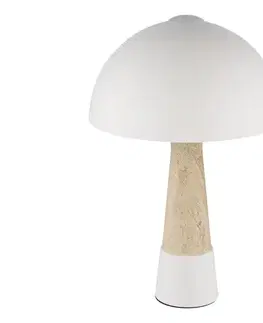 Lampy Globo 51070122 - Stolová lampa PAULIN 1xE27ILLU/40W/230V krémová 51070122