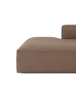 Kreslá Kreslo / Jednomiestna pohovka Mora XL Chl Left - Brown