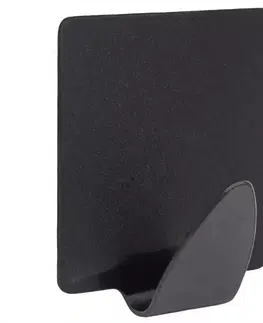 Vešiaky a háčiky na stenu Háčik 6 ks Black