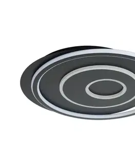 Svietidlá BRILAGI - LED stmievateľné stropné svietidlo IRIS LED/83W/230V 46x50 cm čierne + diaľkové ovládanie BRMXC2983-CR