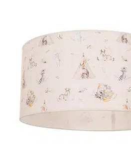 Svietidlá  Detské stropné svietidlo KIDS ROOM 1xE27/60W/230V pr. 40 cm zvieratká H0943