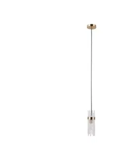 Svietidlá  PND-40760-1-HBR - Luster na lanku TARASO 1xE14/40W/230V zlatý PND-40760-1-HBR