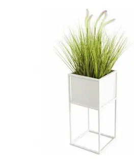 Stojany na kvetiny HowHomely Stojan na kvety 50x24 cm biela 10-1590/50/bialy