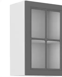 Kuchynské skrinky visiace Kuchynská skrinka Stilo dustgrey/biely 40gs/72 1f