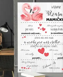 Tabuľky s venovaním (darčeky) Darčeky pre mamku - Personalizovaná tabuľka s vlastným vyznaním lásky