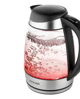 Predlžovacie káble Concept RK4120 - Rýchlovarná kanvica s reguláciou teploty, 1,7 l, 2200 W/230 V, nerezové prevedenie rk4120