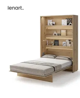 Postele Dig-net nábytok Sklápacia posteľ Lenart BED CONCEPT BC-01 dub artisan | 140 x 200 cm
