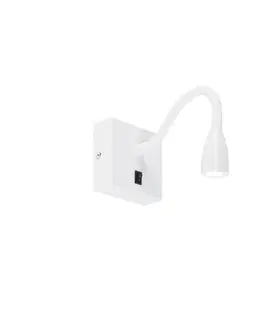 Nástenné osvetlenie Moderná flexibilná nástenná lampa biela LED - Flex