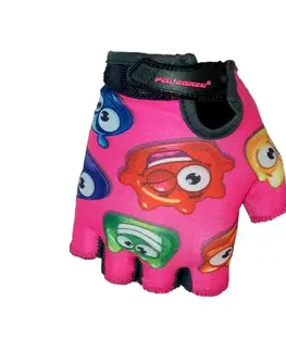 Cyklistické rukavice Detské cyklo rukavice POLEDNIK Baby Želáci ružová - 3