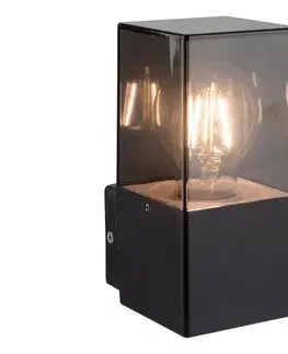 Svietidlá  Vonkajšie nástenné svietidlo 1xE27/40W/230V IP44 čierne OUTDOOR WALL LIGHT E27 XD SQ