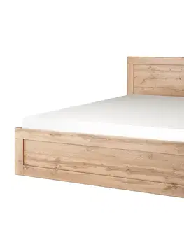 Postele KONDELA Moratiz 180 posteľový rám dub wotan