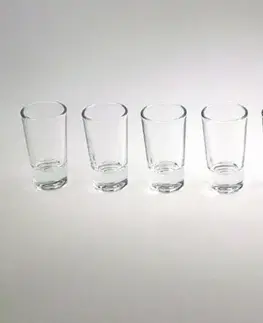 Poháre Kinekus Poháre/štamprlíky, sklenené, hladké, číre, 25ml, sada 6ks