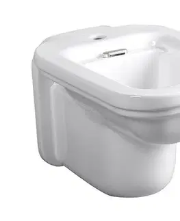 Doplnky do kúpeľne KERASAN - WALDORF bidet závesný 37x55cm, biela 4125K1