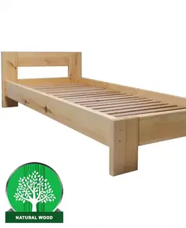 Jednolôžkové postele Posteľ Kuba T3 90 borovica