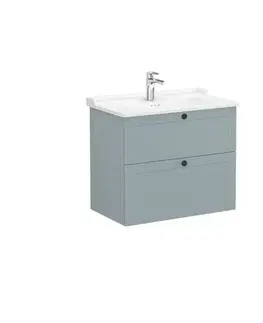 Kúpeľňový nábytok Koupelnová skříňka s umyvadlem VitrA Root 80x67x46 cm zelená mat ROOTC80GINTC ROOTC80GINTC