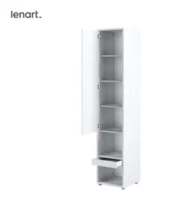 Šatníkové skrine Dig-net nábytok Skrinka Lenart Concept Pro CP-07 | biela