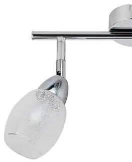 Nástenné svetlá Nástenná lampa 2X6W LED okrúhla chrómová RICO