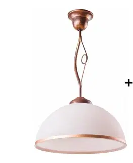 Svietidlá BRILAGI - LED Luster na tyči ANTICO 1xE27/60W/230V bronz patina 8590828606628