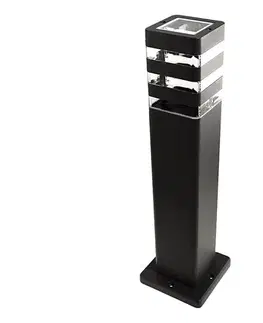 Záhradné lampy  Vonkajšia lampa SANTA 1xE27/60W/230V 50 cm IP54 čierna SKU013653