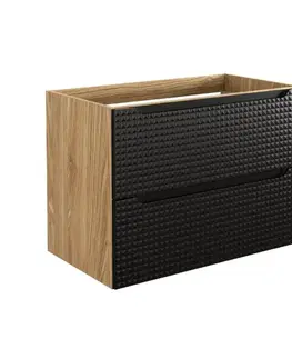 Skrinky do kúpeľne ArtCom Skrinka pod umývadlo LUXOR Black 82-80-2S | 80 cm
