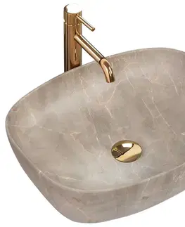 Umývadlá REA - Umývadlo na dosku Freja Beige 51x39,5 REA-U6647