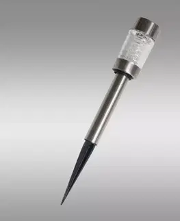 Solárne dekoračné lampy Solárna lampa VO1919 Silver