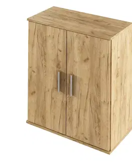 Komody KONDELA Resita Typ 1 dvojdverová komoda dub artisan