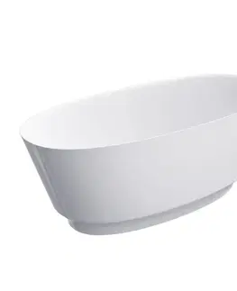 Vane OMNIRES - NEO PZ+ voľne stojaca vaňa, 158 x 72 cm biela lesk /BP/ NEO158WWBP