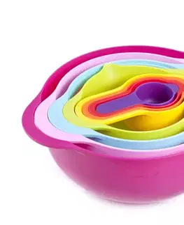 Misy a misky MAKRO - Sada misiek 8ks Duha