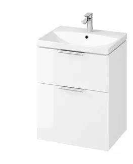 Kúpeľňový nábytok CERSANIT - SET B589 CITY 60 biela DSM (SKRINKA + UMÝVADLO) S801-422