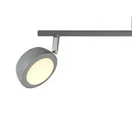 Nástenné svetlá Nástenná lampa s jemným LED pásikom, sivá 3000K