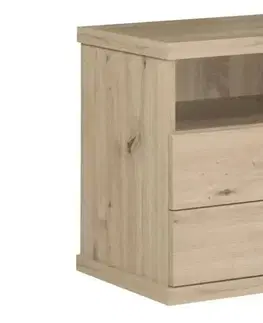 Spálňové zostavy KONDELA Koli spálňa dub artisan / čierna