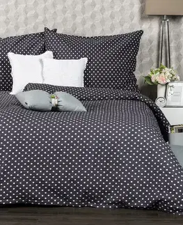 Obliečky 4Home Krepové obliečky Sivá bodka