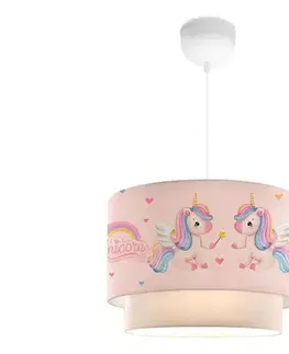 Svietidlá  Detský luster CANDY 1xE27/40W/230V ružová 780SGN4669