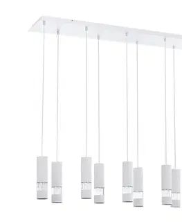 Svietidlá Eglo 39703 - LED Luster na lanku BERNABETA 10xGU10/5W/230V biela 39703