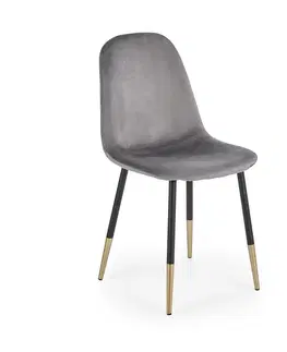Jedálenské stoličky HALMAR K379 jedálenská stolička sivá / čierna