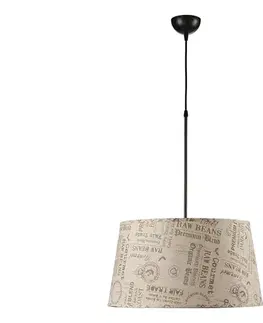 Svietidlá ONLI - Luster na lanku MAIDA 1xE27/15W/230V pr. 50 cm hnedá 4876/S50
