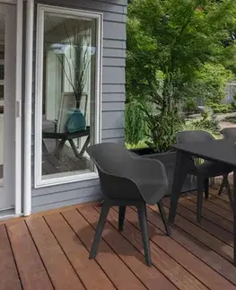 Záhradné plastové zostavy Elvisia Záhradný set NIA 6 + 1 | grafit
