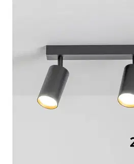 Svietidlá BRILAGI - LED RGBW stmievateľné bodové svietidlo SELE 2xGU10/4,8W/230V čierna/zlatá BG0630+2xAI2382