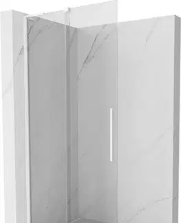 Sprchové dvere MEXEN/S - Velar L Sprchová zástena posuvná Walk-in 90 x 200, transparent 8 mm, biela 871-090-003-03-20