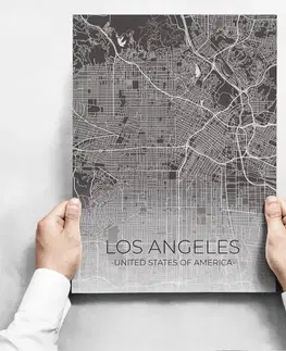 Moderné obrazy Obrazy na stenu - Map of Los Angeles