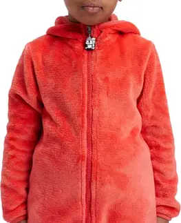 Svetre / Mikiny McKinley Teddy Hooded Fleece Jacket Kids Veľkosť: 86