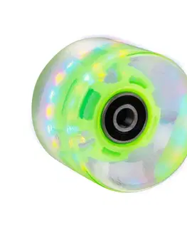 Skate kolieska Svietiace koliesko na pennyboard 60*45 mm vr. ložísk ABEC 7 zelená
