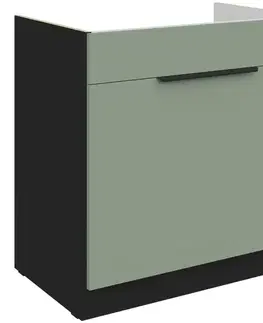 Kuchynské skrinky stojace Kuchynská skrinka Aria-Sa/Bl Anti Fingerprint 80zl 1s Bb