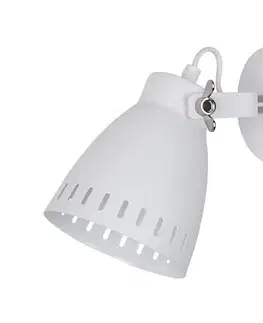Svietidlá  MB-HN5050-1-WH+S.NICK - Nástenné svietidlo FRANKLIN 1xE27/60W/230V MB-HN5050-1-WH+S.NICK