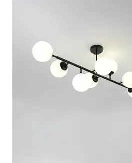 Svietidlá Light Prestige Luster na tyči DORADO 8xE14/40W/230V čierny LP-002/8P BK