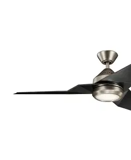 Ventilátory Elstead Kichler KLF-JADE-60-AP-LED Stmievateľný stropný látor JADE 18W/230V čierna+DO KLF-JADE-60-AP