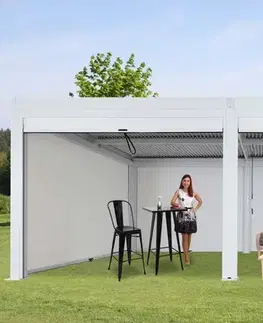 Bioklimatické pergoly Bioklimatická pergola HWC-L46 3x6 so 6 bočnými stenami