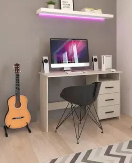 Písacie a pracovné stoly KONDELA Laristote New L/P univerzálny pc stolík kašmír